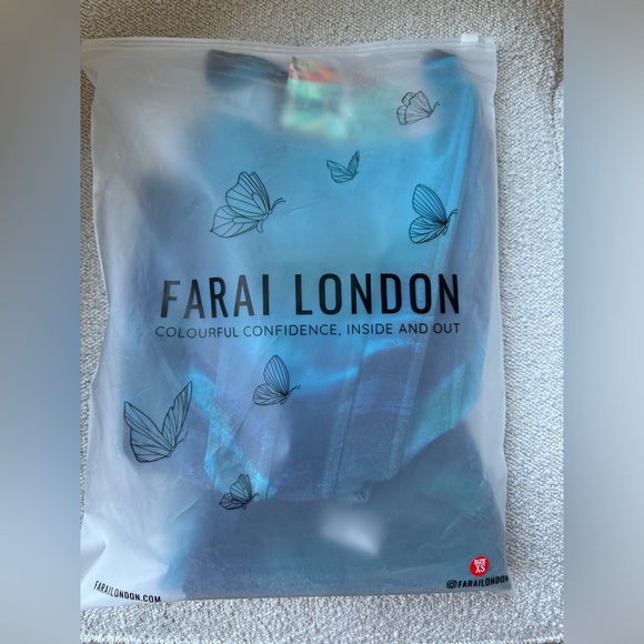 NWT Farai London Nola Corset and Maxi Skirt Set in Blue Multi size XS - Picture 8 of 9